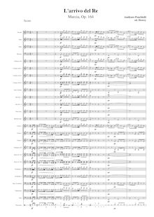 Partition complète, Marcia - L arrivo del Re, Op.164, Ponchielli, Amilcare par Amilcare Ponchielli
