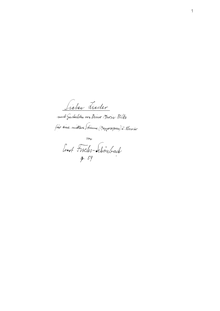 Partition complète, 7 chansons nach Rilke, Op.59, Fuchs-Schönbach, Ernst