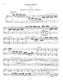Partition No. 2, partitas, Keyboard, Krebs, Johann Ludwig