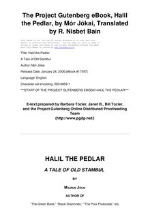 Halil the Pedlar - A Tale of Old Stambul