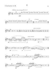 Partition clarinette (B♭), Cztery pieśni do słów księgi Izajasza
