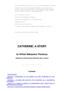 Catherine: a Story