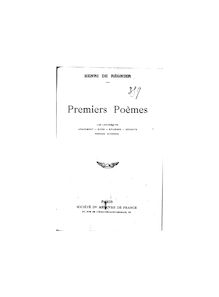 Premiers poèmes / Henri de Régnier