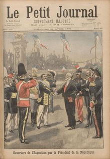 LE PETIT JOURNAL SUPPLEMENT ILLUSTRE  N° 492 du 22 avril 1900