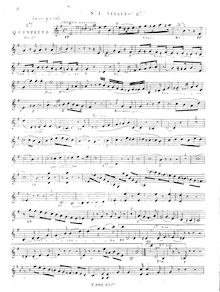 Partition violon 2, 3 corde quintettes (Nos. 1-3), Op.1, Onslow, Georges