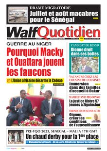 Walf Quotidien n° 9414 - Du jeudi 17 AOUT 2023
