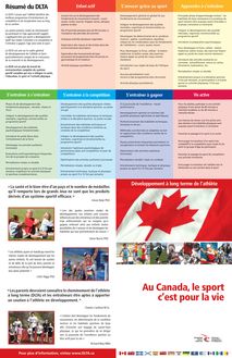 Au Canada, le sport c est pour la vie