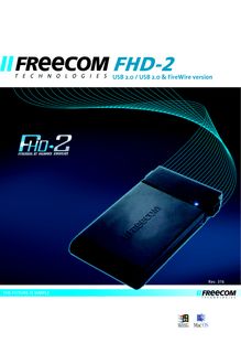 Notice Mobile de stockage Freecom  FHD-2