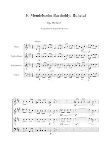 Partition , Ruhetal - Score et parties, 6 chansons im Freien zu singen, Op.59