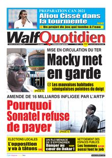 Walf Quotidien n°8927 - du mardi 28 décembre 2021