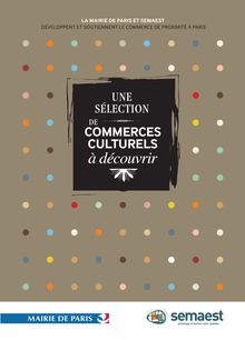 Le guide des commerces culturels soutenus par la Semaest (Paris)