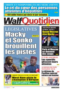 Walf Quotidien n°9101 - Du jeudi 28 juillet 2022
