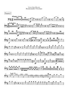 Partition Trombone 1, 2, 3, Semiramide, Melodramma tragico in due atti