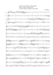 Partition Sonata No.9, Sonate concertate en stil moderno, libro secondo
