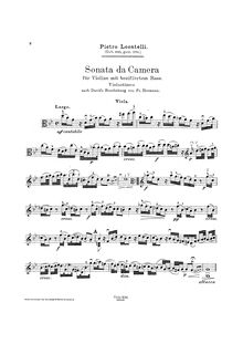 Partition viole de gambe et Piano parties, 12 Sonate à flauto traversiere solo e basso