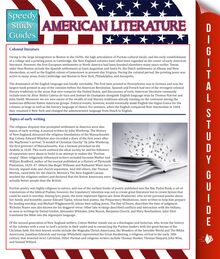 American Literature (Speedy Study Guides)