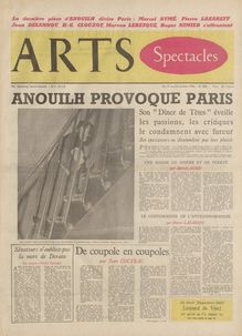 ARTS N° 589 du 19 octobre 1956
