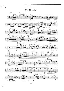 Partition de violoncelle, Mazurkas, Chopin, Frédéric par Frédéric Chopin