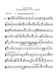 Partition trompette 1, 2, Lašské Tance, Janáček, Leoš par Leoš Janáček