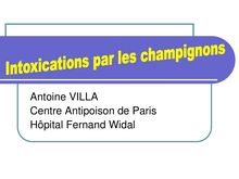 Antoine VILLA Centre Antipoison de Paris Hôpital Fernand Widal