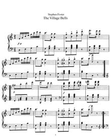 Partition complète, pour Village Bells, Foster, Stephen