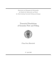 Numerical simulations of granular flow and filling [Elektronische Ressource] / Claas Sven Bierwisch