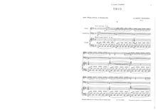 Partition complète et parties, Piano Trio, Op. 2, Roussel, Albert