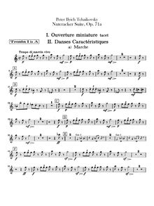 Partition trompette 1, 2 (A), pour Nutcracker, Щелкунчик, Tchaikovsky, Pyotr