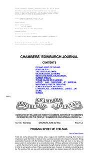 Chambers s Edinburgh Journal, No. 443 - Volume 17, New Series, June 26, 1852