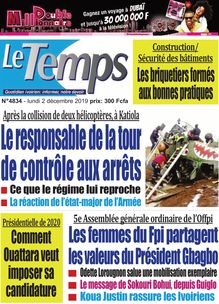 Le Temps - n°4834 - Lundi 02 Décembre 2019
