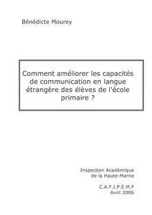 Comment améliorer les capacités de communication en langue ...