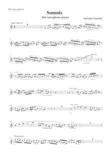Partition Alto Saxophone , partie, Somnis No.2, Sonata para saxo y piano