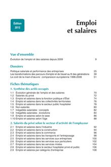 Sommaire - Emploi et salaires - Insee Références - Édition 2012 