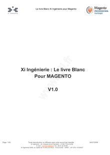 Le livre Blanc Pour MAGENTO V1.0