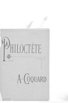 Partition complète, Musique de scène sur la tragédie de Sophocle traduite par Pierre Quillard
