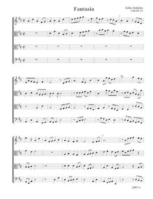 Partition Fantasia VdGS No.14 - partition complète (Tr T T B), fantaisies pour 4 violes de gambe et orgue