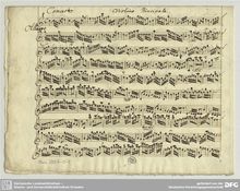 Partition parties complètes, violon Concerto en C, C major, Guignon, Jean-Pierre
