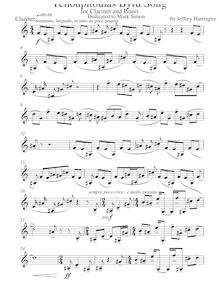 Partition clarinette , partie, Tchoupitolas Byrd Song pour clarinette et Piano
