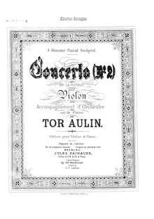 Partition de piano, violon Concerto No.2, Op.11, A minor par Tor Aulin