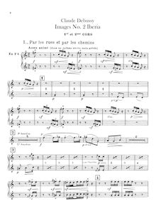 Partition cor 1/2, 3/4 (F), Images, Debussy, Claude par Claude Debussy