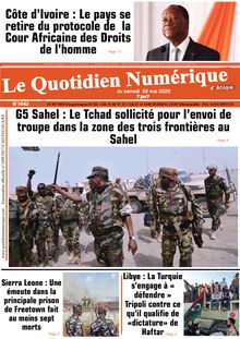 Le Quotidien Numérique d’Afrique n°1442 – Du Samedi 02 mai 2020