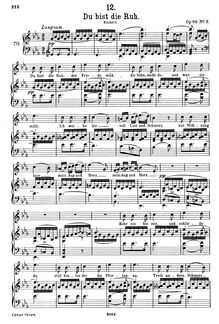 Partition complète (filter), Du bist die Ruh, D.776 (Op.59 No.3)