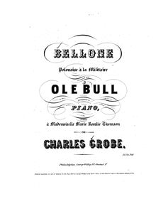 Partition complète, Bellone Polonaise, Bull, Ole
