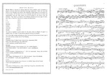 Partition complète et parties, Piano quatuor No.2, A minor