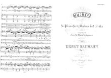 Partition complète et parties, Piano Trio, Op.7, Naumann, Ernst