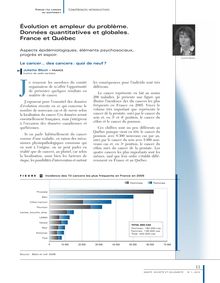Évolution et ampleur du problème. Données quantitatives et globales. (France et Québec) - article ; n°1 ; vol.9, pg 13-18