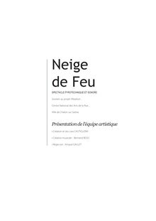 CV Neige de Feu - Neige de Feu
