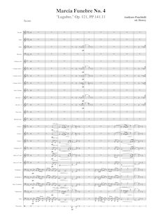 Partition complète, Marcia Funebre No.4, Op.121, Ponchielli, Amilcare