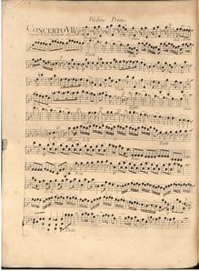 Partition parties complètes (color), Concerto pour 4 violons et violoncelle en F major, RV 567