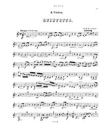 Partition violon 2, Piano quintette No.1, D minor, Widor, Charles-Marie